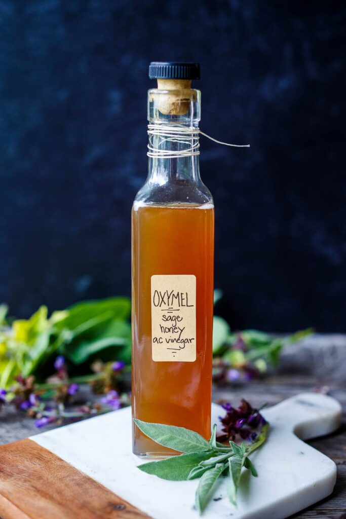 Made with just 3 ingredients, this&nbsp;Sage Oxymel is an easy home remedy full of antimicrobial and antioxidant properties to heal and soothe sore throats, coughs, and colds. &nbsp; Perfect to make when sage is in abundance and a lifesaver to have on hand. A simple, clean recipe made with common ingredients.