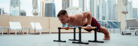 GORNATION athlete performs Push Up with Parallettes from GORNATION