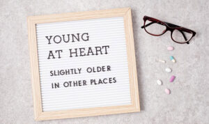 A letter board.
