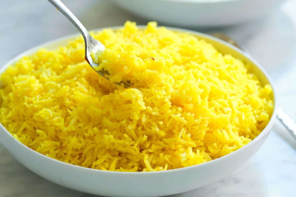 Fluffy Saffron Rice Recipe Fluffy Saffron Rice